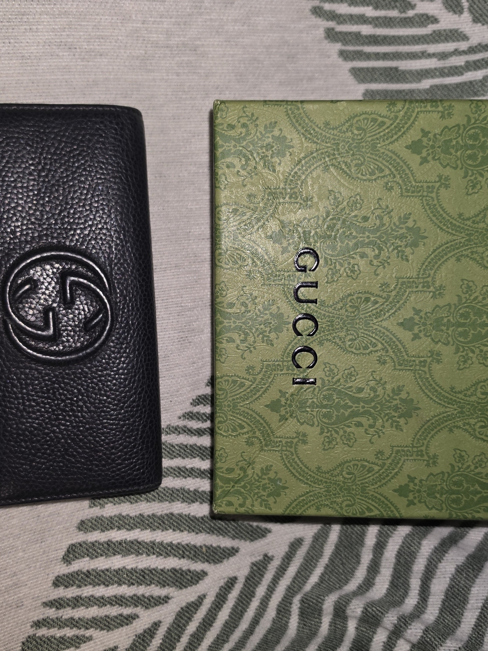 Gucci Black Leather Continental Wallet - Signature Interlocking G - Picture 10 of 10